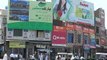 ٹوبہ ٹیک سنگھ شہر کی اہم شاہراہوں، فٹ پاتھوں اور مکانوںکی چھتوں پر جہازی سائز کے اشتہاری بورڈ آ ویزں