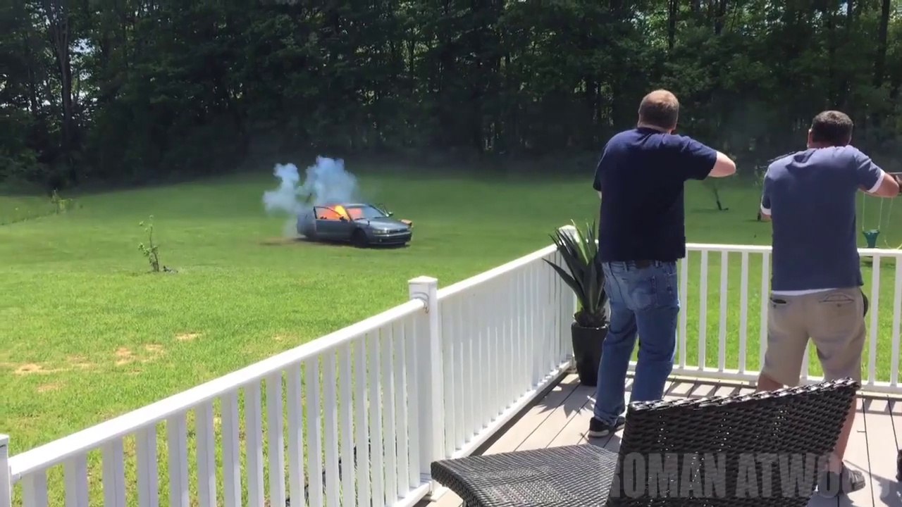 CRAZY Car Bomb Surprise PRANK!! Prankster Blowing Up Granny’s Car