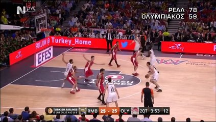 Real Madrid vs Olympiakos - Finale Euroleague 78-59