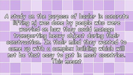 The Research On The Use Of Hauler Within Concrete Lifting Nj