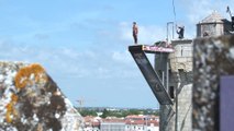 Deuxième étape du circuit mondial de plongeon de haut vol à La Rochelle