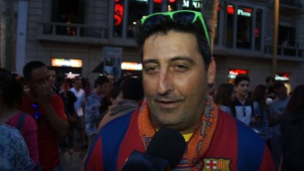 Festa Barça, i tifosi: "Ora la Champions!"