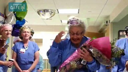 cette infirmière travaille encore à 90 ans, l'hôpital lui rend hommage