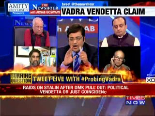 The Newshour Debate: #ProbingVadra: Vendetta or about time?