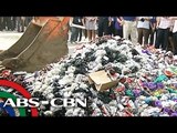 P1M substandard Christmas lights destroyed