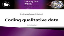Coding Qualitative Data