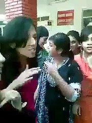 University girls fighting for LOVE