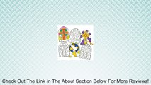 Stained Glass Effect Cross Window Decoration Kits Christian Craft Activities Church Sunday School (Pack of 12) Review