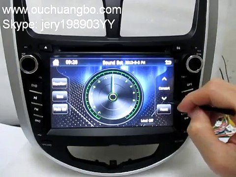 Ouchuangbo Hyundai Verna dvd multimedia kit