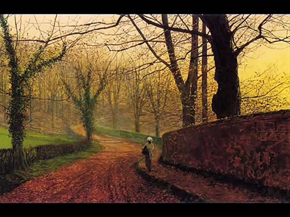 My lonely road (sad harmonica and guitar music) - Paintings by John Atkinson Grimshaw