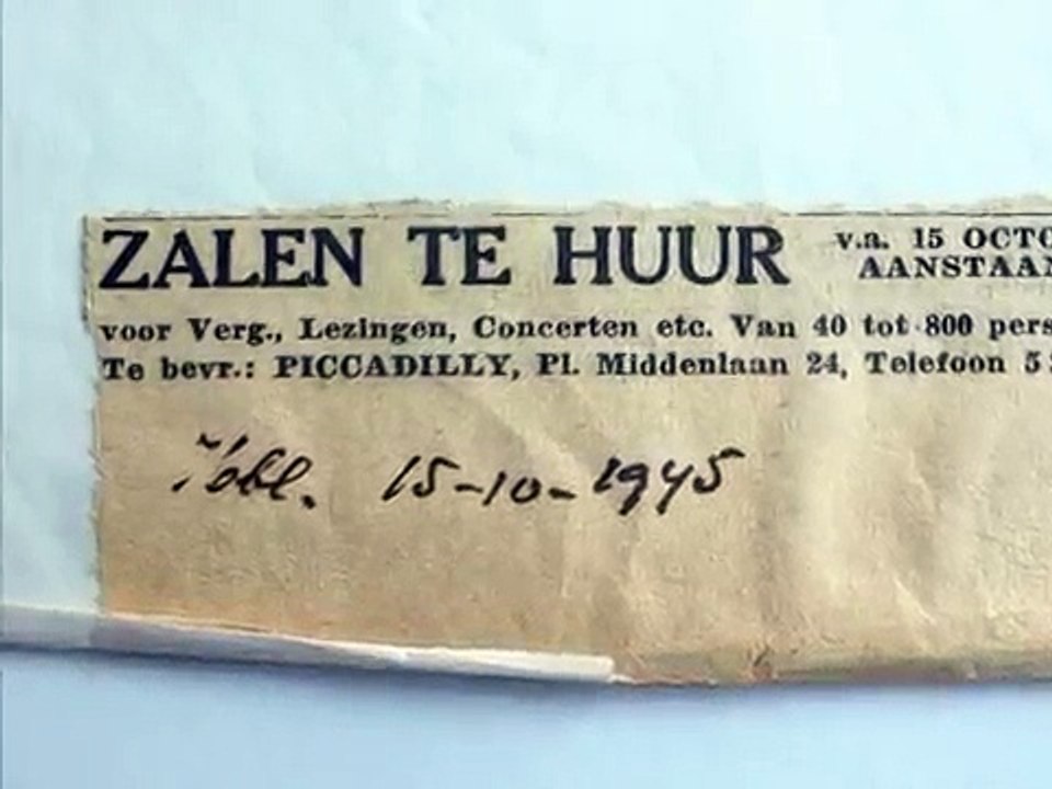 Lied 'Waar bleven de joden van ons Amsterdam?' uit 1947 van Hans Krieg