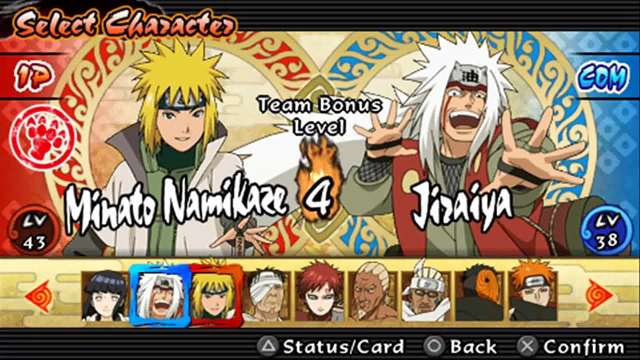 Minato and Jiraiya vs Orochimaru and sasuke - Naruto shippuden Ultimate ninja impact