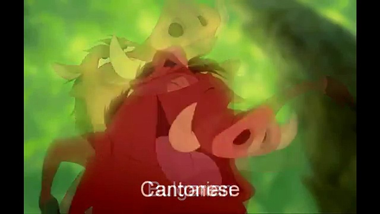 Lion King - Hakuna Matata 43 Versions One Line Multilanguage Pumba's Line (Re-up w/ Romanian)