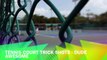 Tennis court trickshots - dude awesome