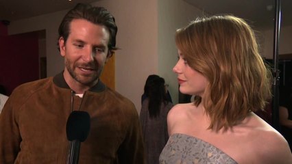 Emma Stone and Bradley Cooper At "Aloha' London Screening