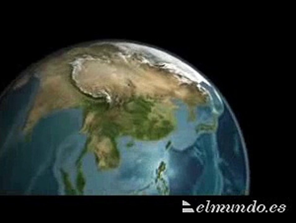 la presa de las tres gargantas desde el espacio