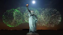 Statue-of-Liberty-Newyork-USA Night View on Full Moon Day
