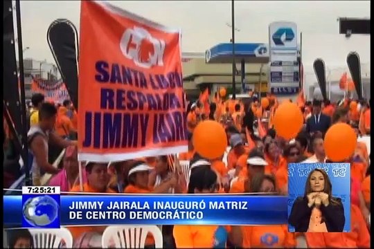 Prefecto del Guayas inauguró nueva matriz de centro democrático