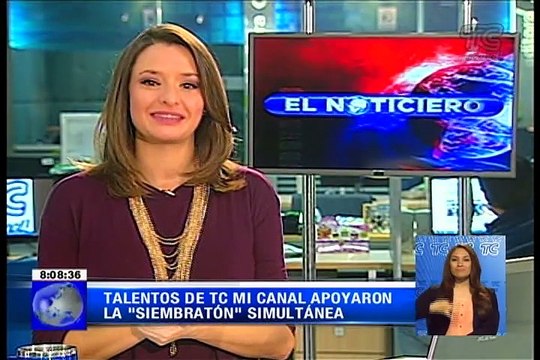 Talentos de Tc Mi Canal apoyaron la Siembratón simultánea