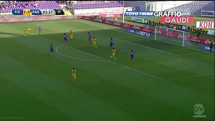 Ghezzal skills and shot Fiorentina vs Parma 18.05.2015
