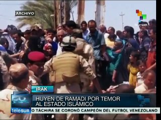 Miles de personas huyen de Ramadi por temor al Estado Islámico