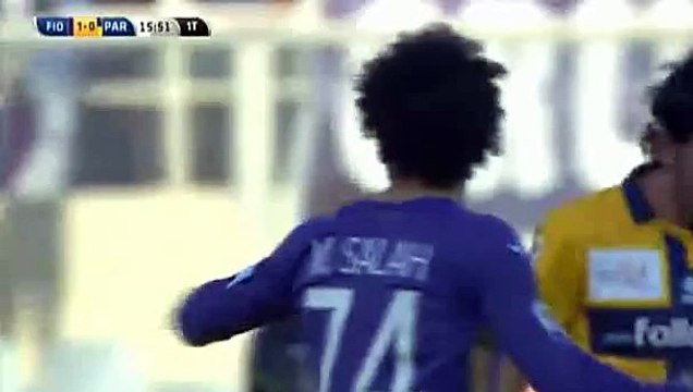 Mohamed Salah Fantastic Run and Big Chance - Fiorentina vs Parma 18.05.2015