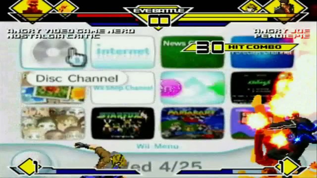 MUGEN: Angry Video Game Nerd & Nostalgia Critic vs Angry Joe & PewDiePie