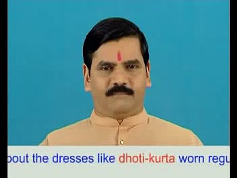 How to wear Dhoti