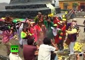 Chamanes peruanos hacen ritual contra las profecías mayas del fin del mundo en 2012