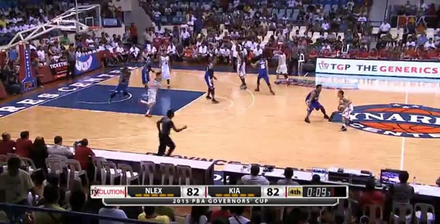 Hyram Bagatsing Clutch 3 points winning shot | NLEX vs KIA | Governor's Cup May 18,2015