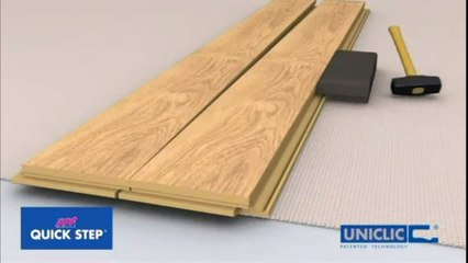 OnFlooring Quick-Step Uniclic Laminate Flooring - Floating Floor Installation.