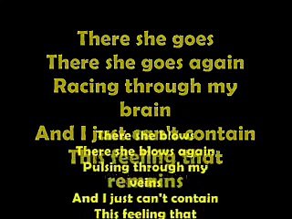 There She Goes Lyrics On Screen by LA's