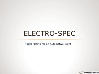 Nickel Plating by Electro-Spec