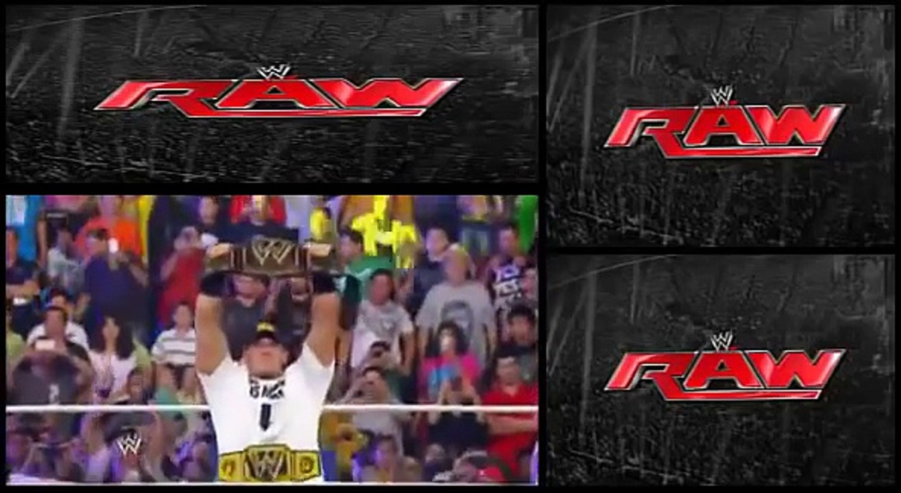 WWE Monday Night Raw John Cena vs Ryback Tables Match - FULL MATCH ! 29-07-2013