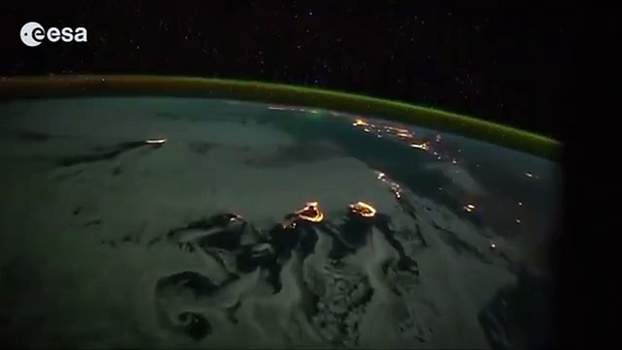 journey from the Canary Islands to Italy from space