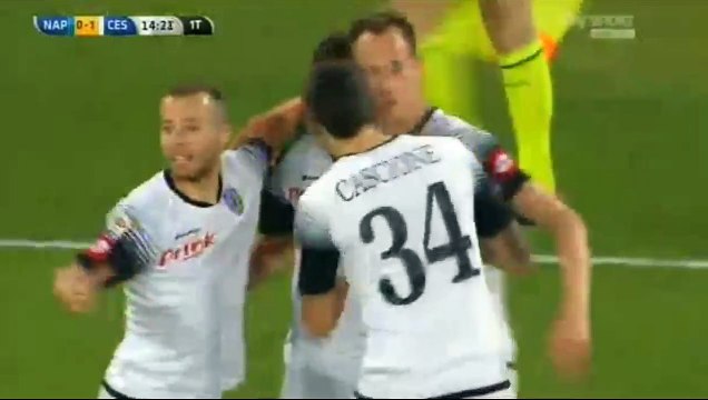 0-1 Gregoire Defrel Goal - Napoli vs Cesena 18.05.2015