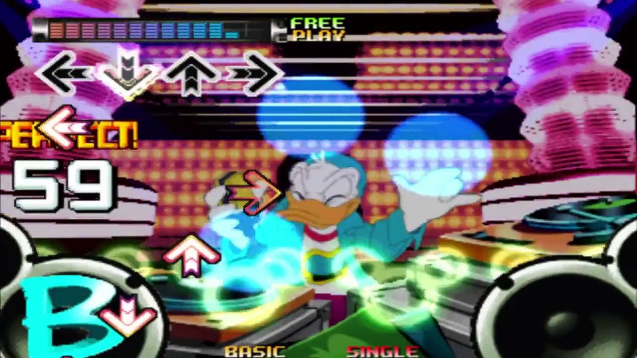 Dance Dance Revolution Disney Mix It's a Small World Gameplay