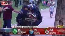 Two supporters of benfica beaten by PSP ( Police ) in guimaraes