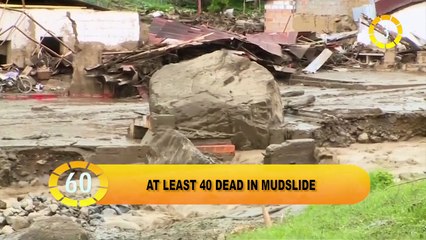 In 60 Seconds: At least 40 killed in Colombia landslide