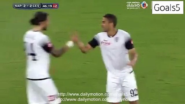 Gregoire Defrel 2nd Goal Napoli 2 - 2 Cesena Serie A 18-5-2015