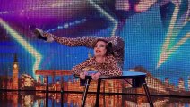 Magdalena bends over backwards for the Judges - Audition Week 1 - Britain's Got Talent 2015