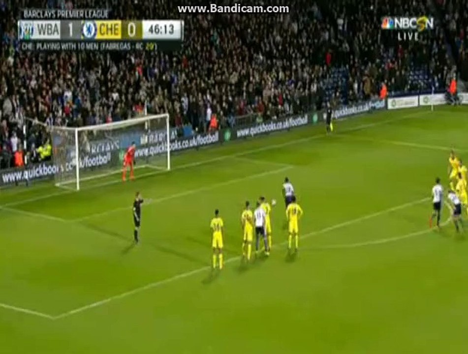 Saido Berahino 2nd Goal Penalty kick WBA 2-0 Chelsea 18/05/2015
