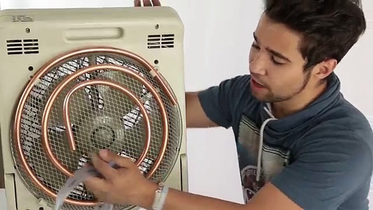 Aprende como hacer un aire acondicionado casero refrigerado con agua