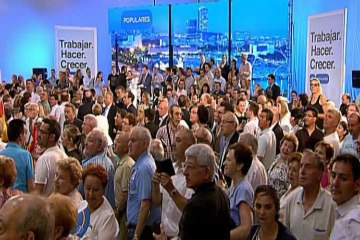 Intentan boicotear un mitin de Rajoy en Barcelona