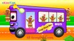 The Wheels On The Bus Nursery Rhyme - Kids Cartoon Animation Songs Rhymes