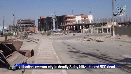 Video posted on web shows IS fighters in centre of Ramadi