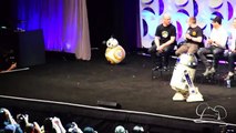 BB8 & R2-D2 at Star Wars: The Force Awakens Panel at Star Wars Celebration Anaheim