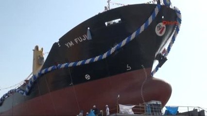 Kocaeli - Dev Kargo Gemisi, Törenle Suya İndirildi