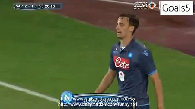 2-1 Manolo Gabbiadini GOAL Napoli vs Cesena 18.05.2015