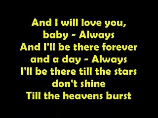 Always Lyrics by Bon Jovi